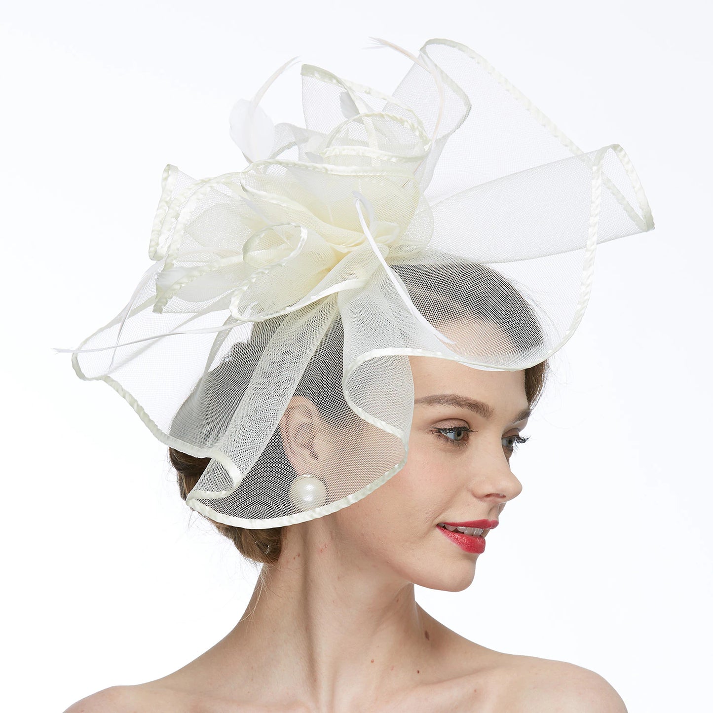 Net Kentucky Derby Hat / Fascinators / Hats with 1 Piece Wedding / Special Occasion / Tea Party Headpiece