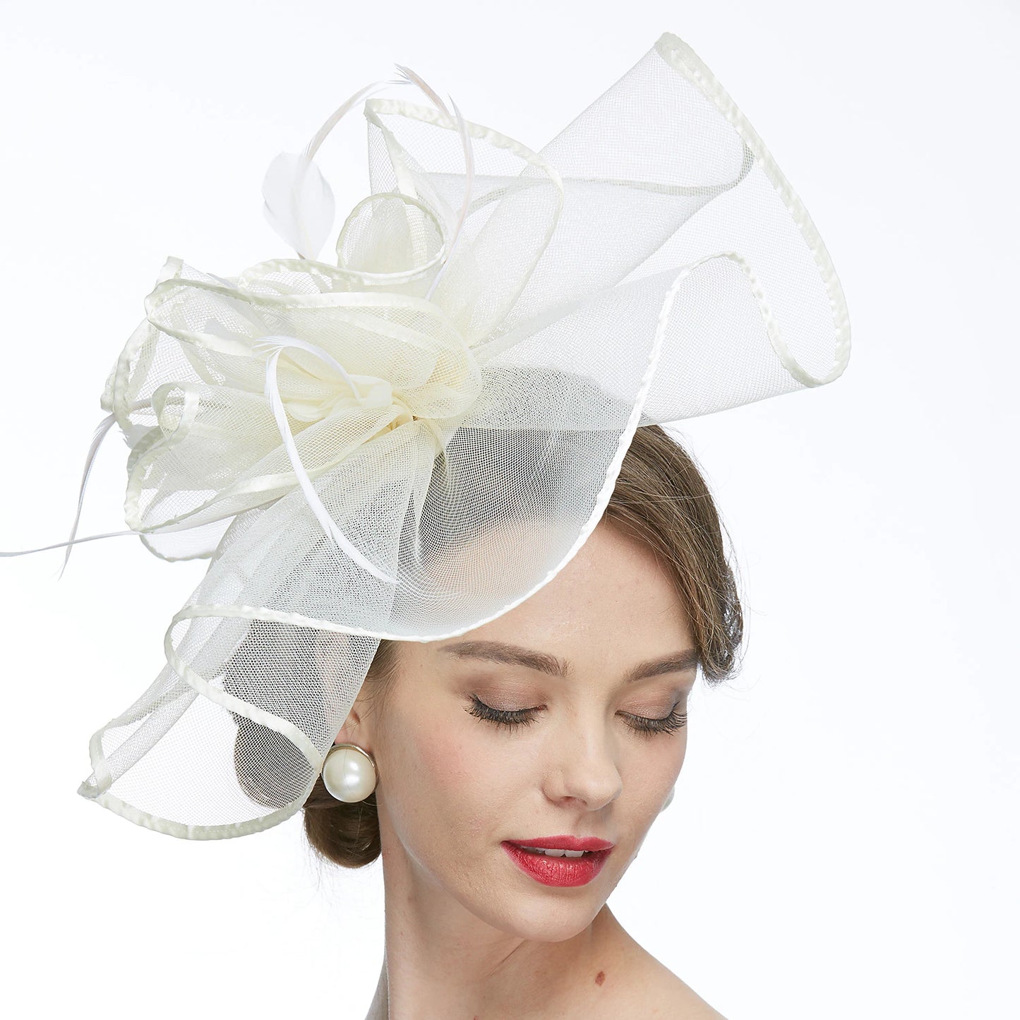 Net Kentucky Derby Hat / Fascinators / Hats with 1 Piece Wedding / Special Occasion / Tea Party Headpiece