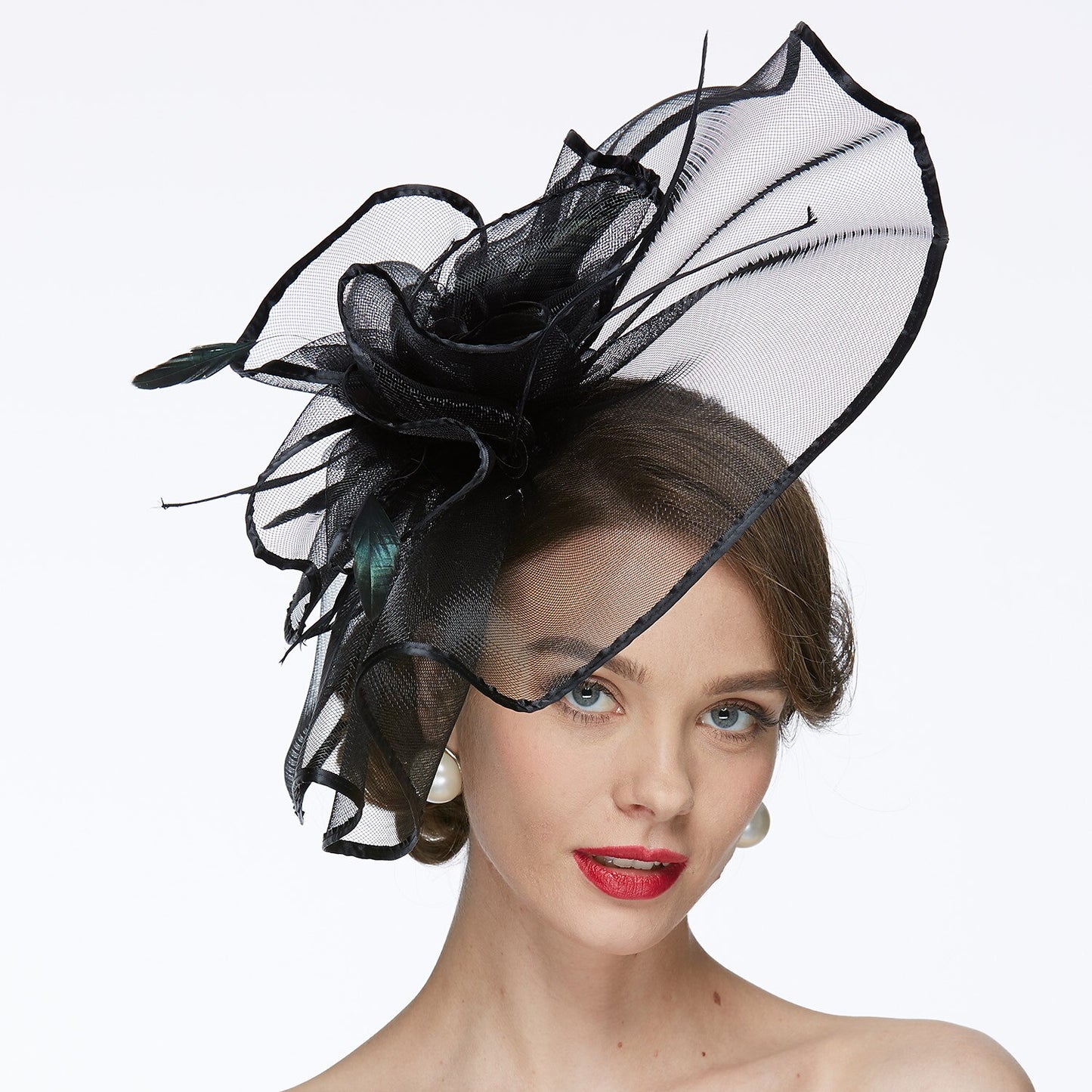 Net Kentucky Derby Hat / Fascinators / Hats with 1 Piece Wedding / Special Occasion / Tea Party Headpiece