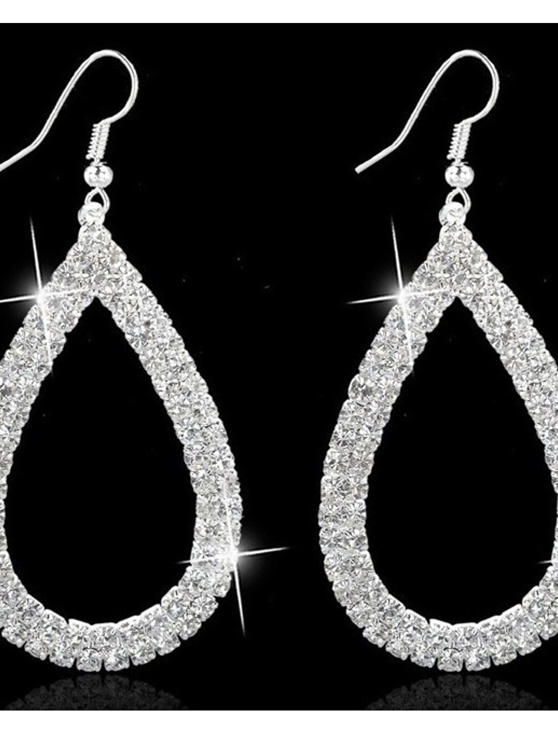 Women's Crystal Drop Earrings Fine Jewelry Classic Precious Stylish Simple Earrings Jewelry Silver / Gold For Wedding Party 1 Pair