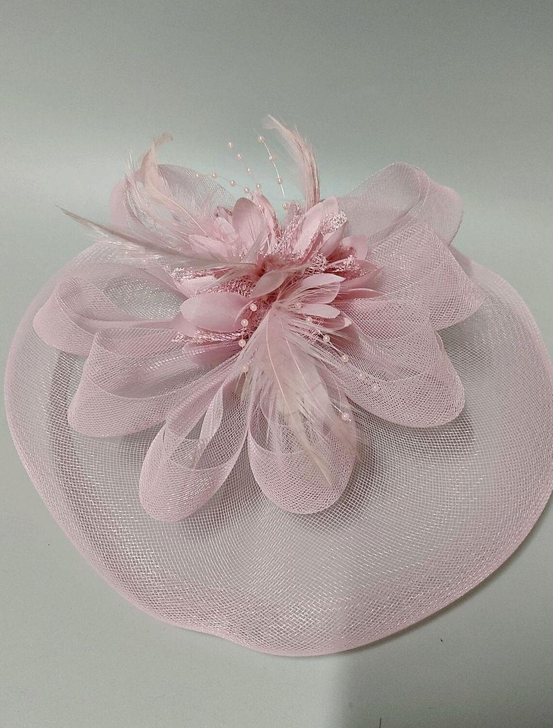 Fascinators Headwear Headpiece Net Veil Hat Wedding Ladies Day With Floral Face Veil Headpiece Headwear