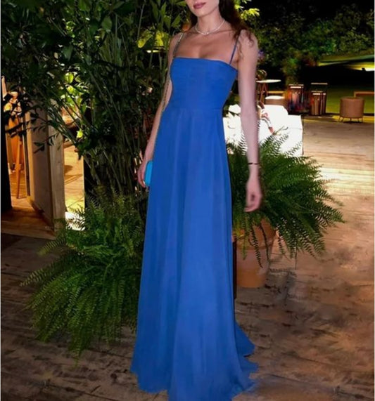 Royal Blue long prom dress Evening dress