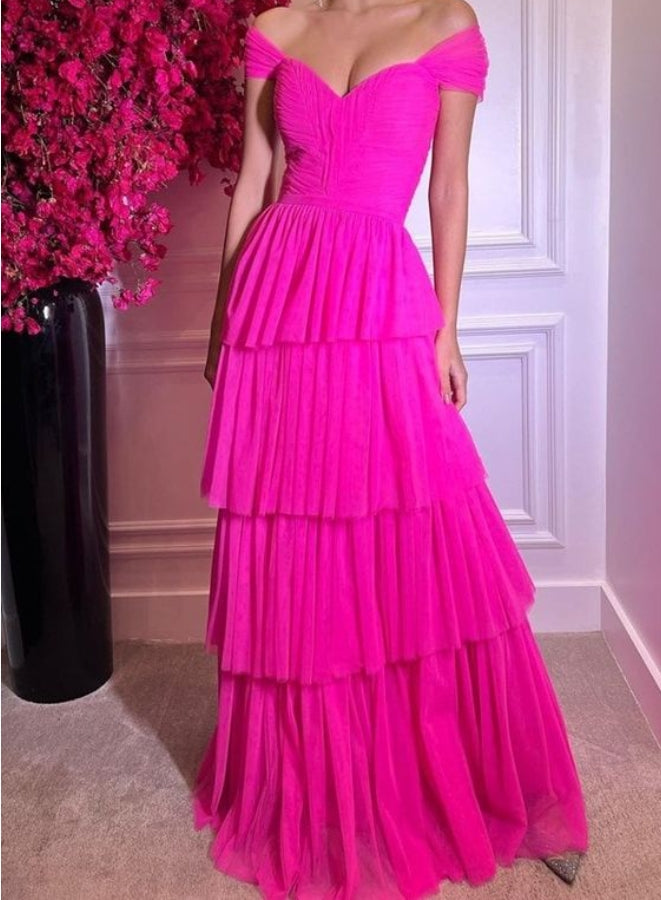 Off The Shoulder Prom Dresses Long Evening Gowns