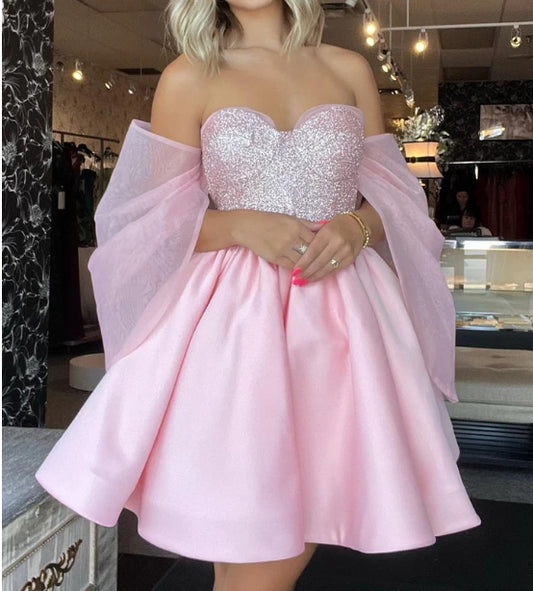 Light Pink Homecoming Gown with