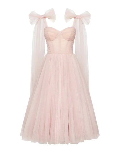 Ball Gown Homecoming Dresses Corsets Dress Cocktail Party Tea Length Sleeveless Square Neck Tulle with Glitter