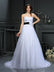 A-Line/Princess Sweetheart Rhinestone Sleeveless Short Net Dresses main image 0