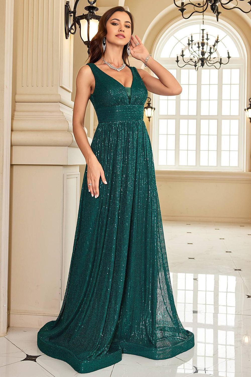 Sweetheart A Line Dark Green Long Mother of the Bride Dress with Appliques