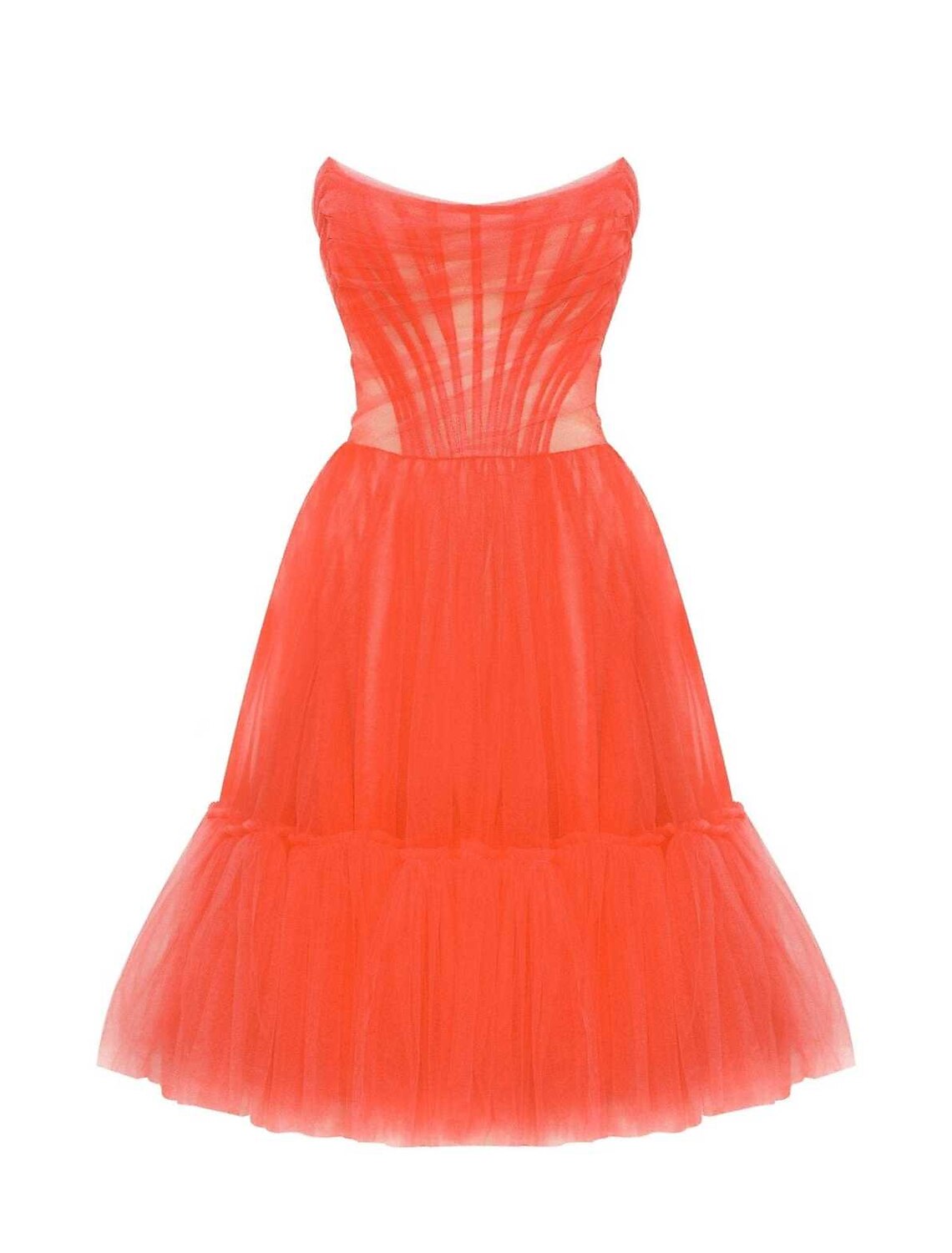 A-Line Homecoming Dresses Corsets Dress Party Wear Knee Length Sleeveless Strapless Tulle with Pleats