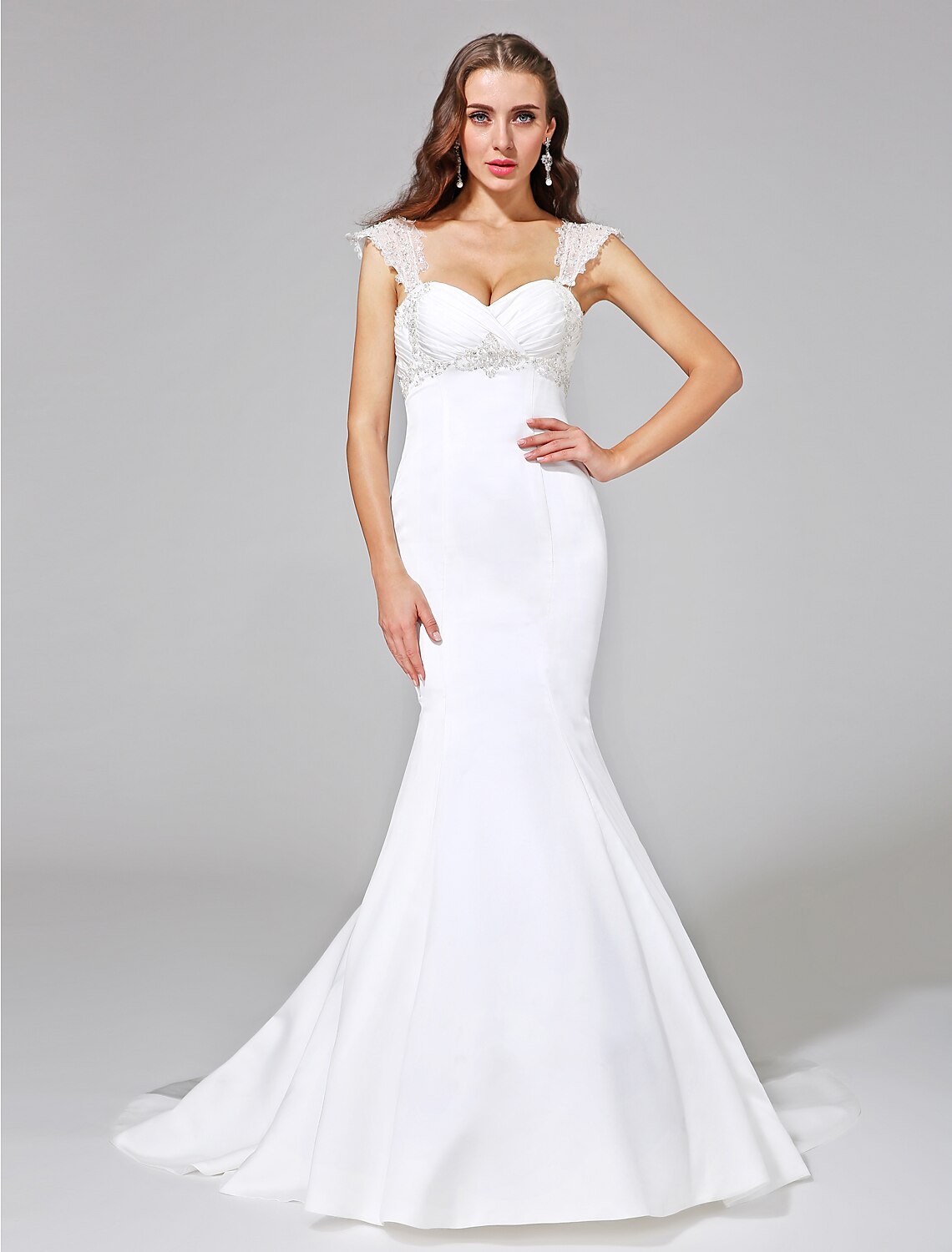 Trumpet/Mermaid Criss Cross Floor-Length Bridesmaid Dresses
