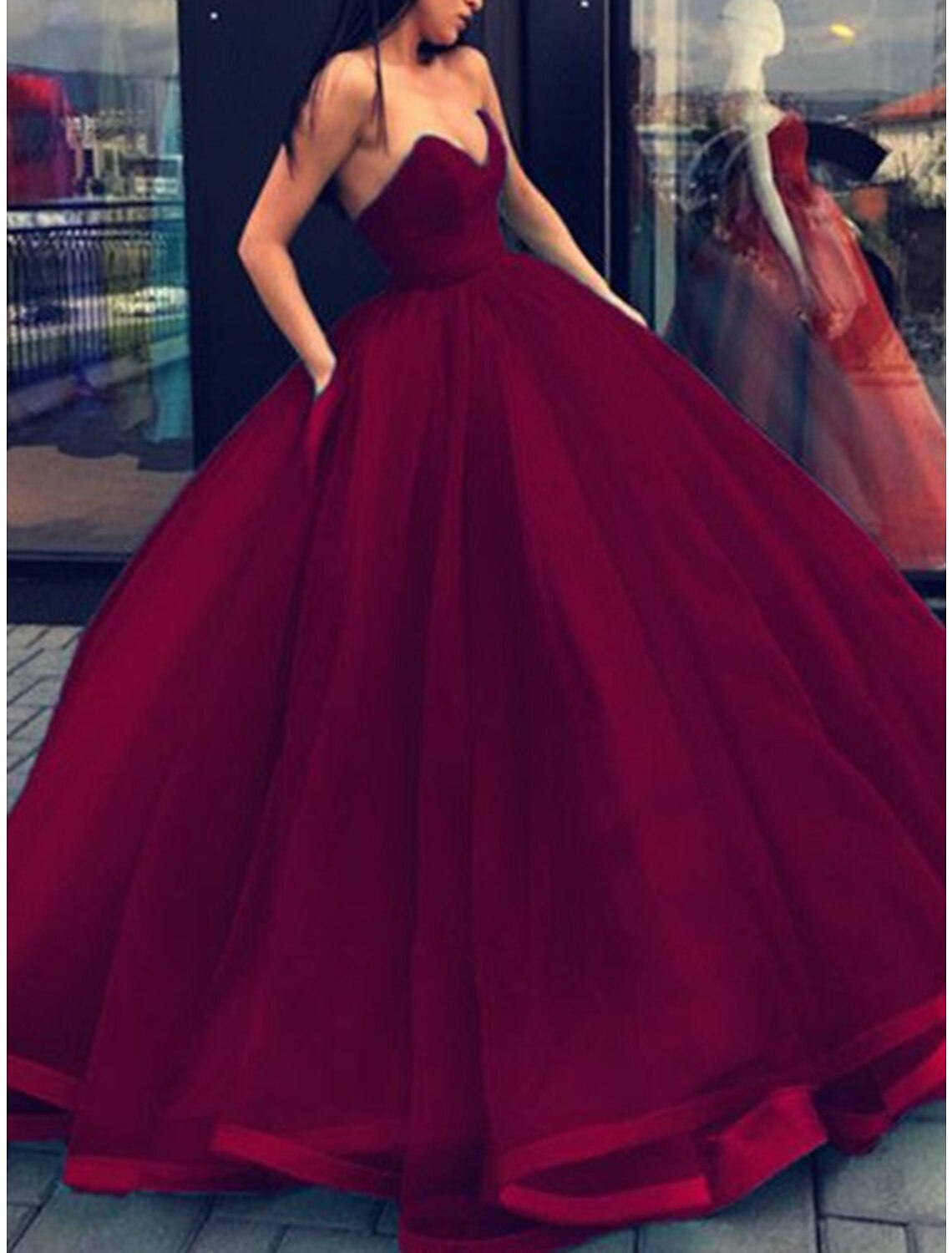 Ball Gown Beautiful Back Elegant Quinceanera Formal Evening Dress Strapless Sleeveless Floor Length Tulle with Sleek Pleats Tier