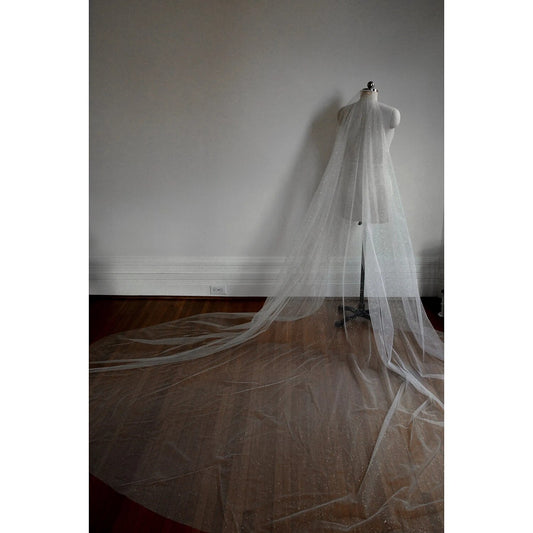 One-tier Simple / Sparkle Shine Wedding Veil Cathedral Veils with Sequin